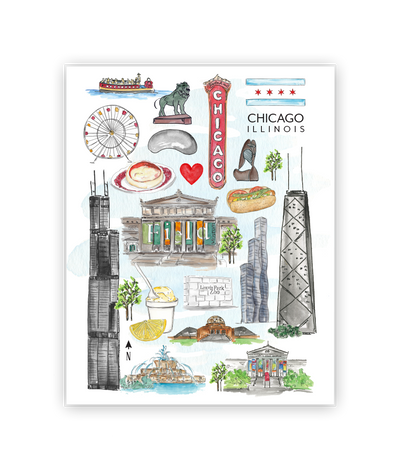 Chicago Proud, Landmark Chicago Greeting Card