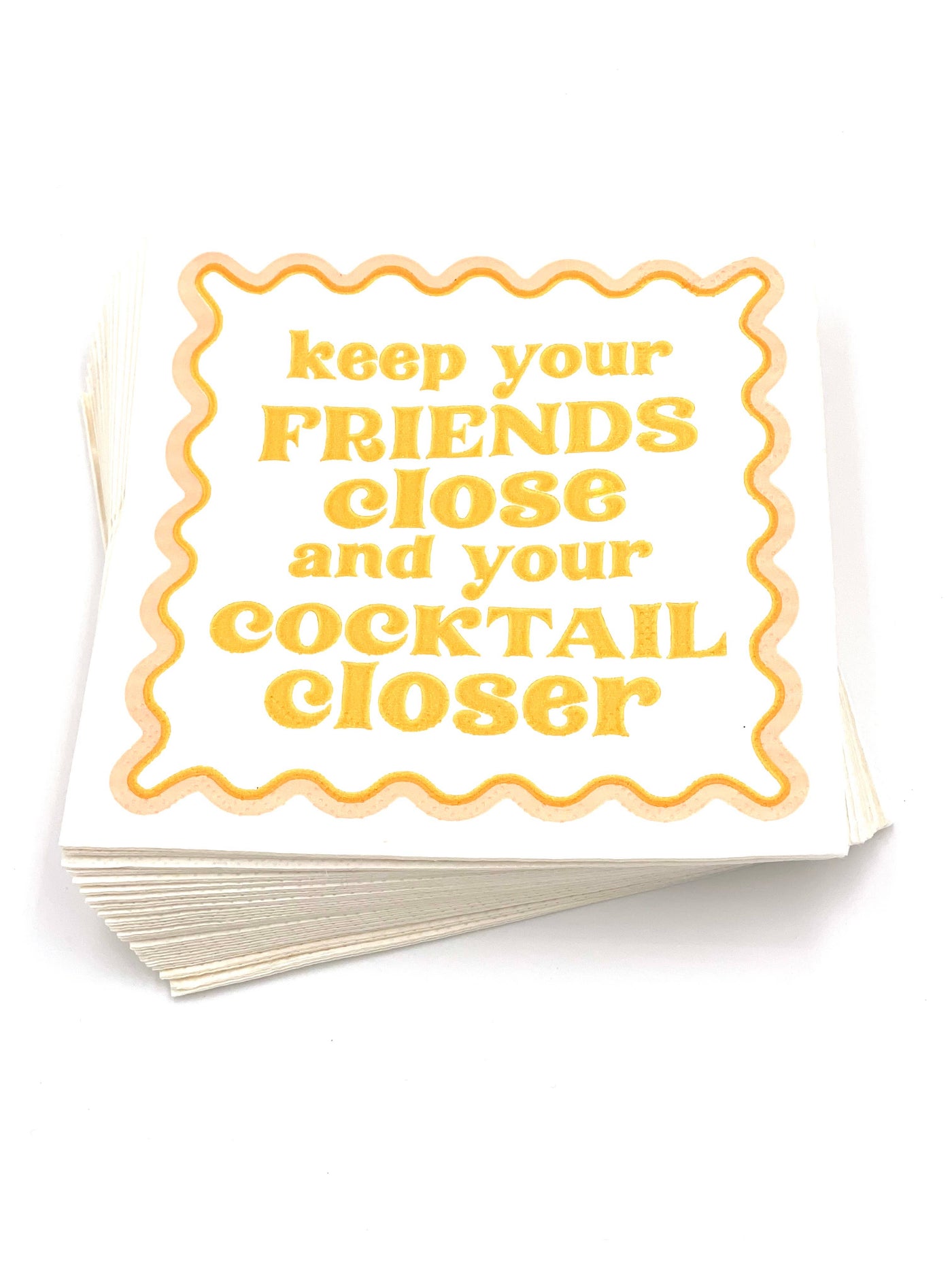 Keep Your Friends Close Cocktail Napkins, Set of 20