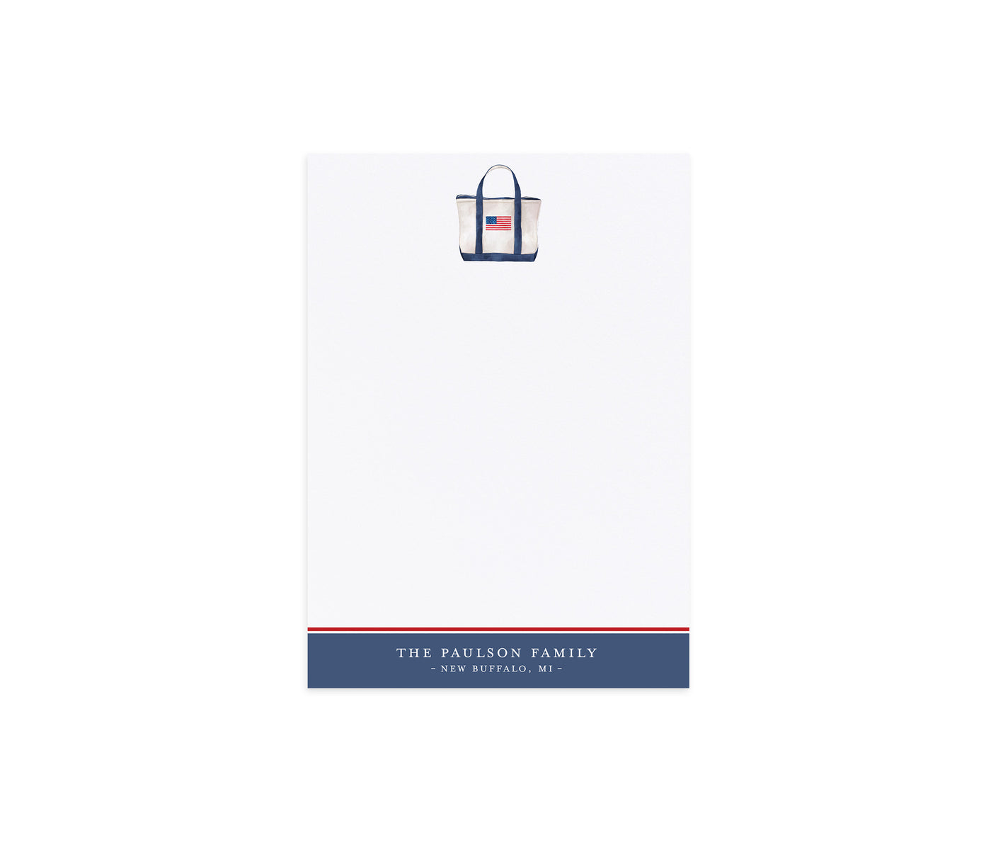 Boat Tote Flag Notepad