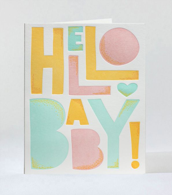 Happy Hello Baby Greeting Card
