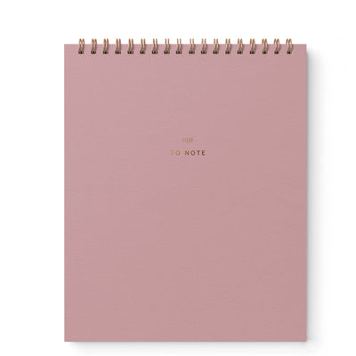 To Note Lined Notebook, Dusty Rose