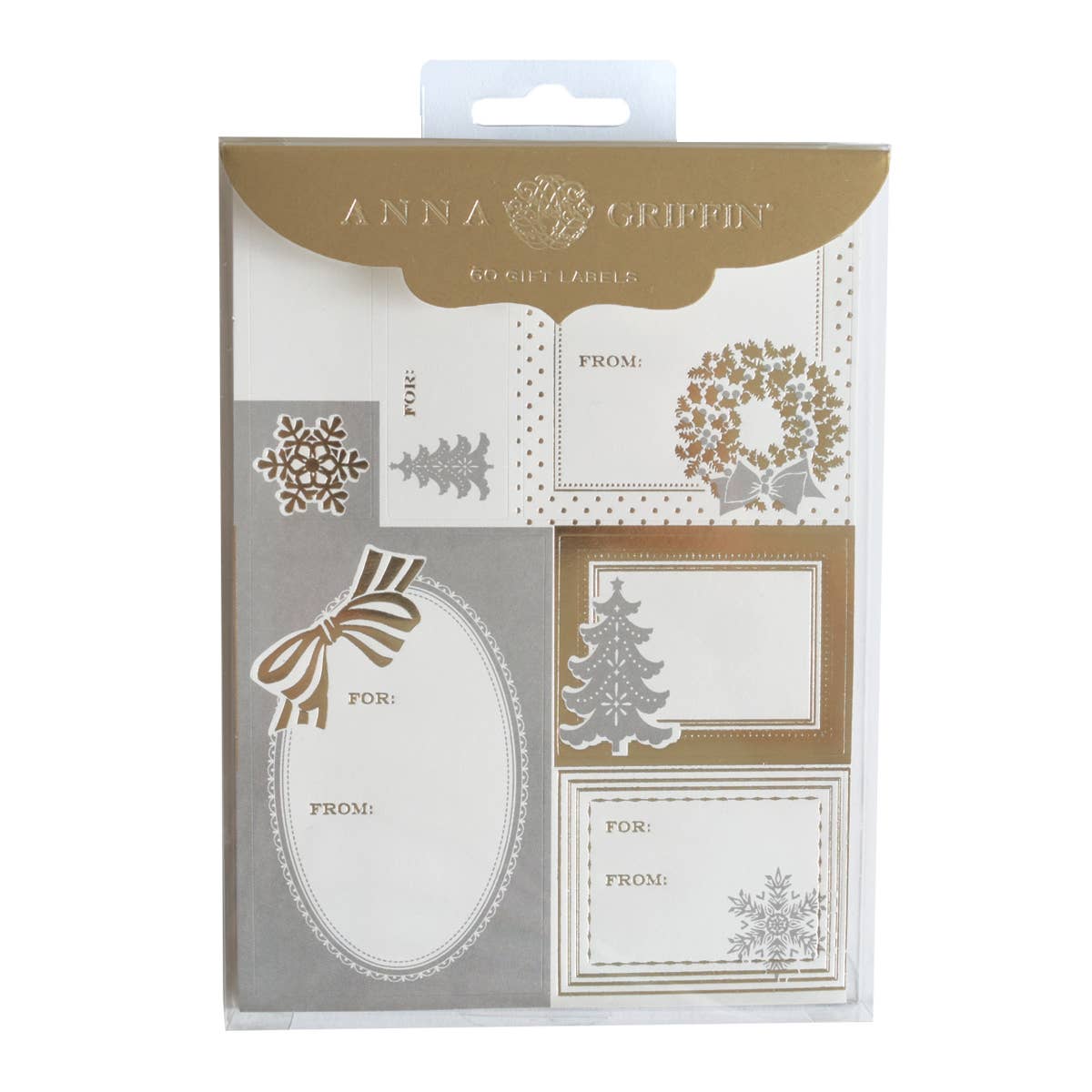 Silver/Gold Tree/Wreath Label Sheets