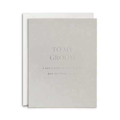 To My Groom Greeting Card
