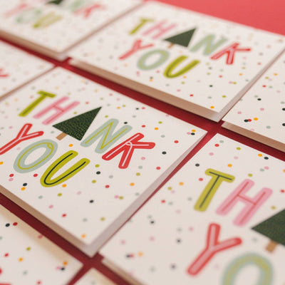 Holiday Thank You Greeting Cards - Box Set of 8