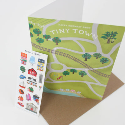 Tiny Town Sticker Scene Card