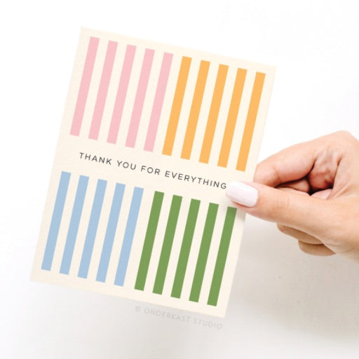 Thank You for Everything Greeting Card
