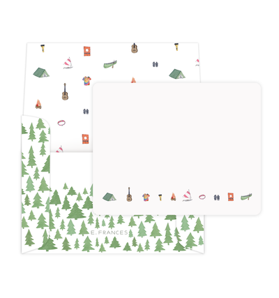 Camp Flat Notes ( Boxed Set of 8) | Kids Stationery