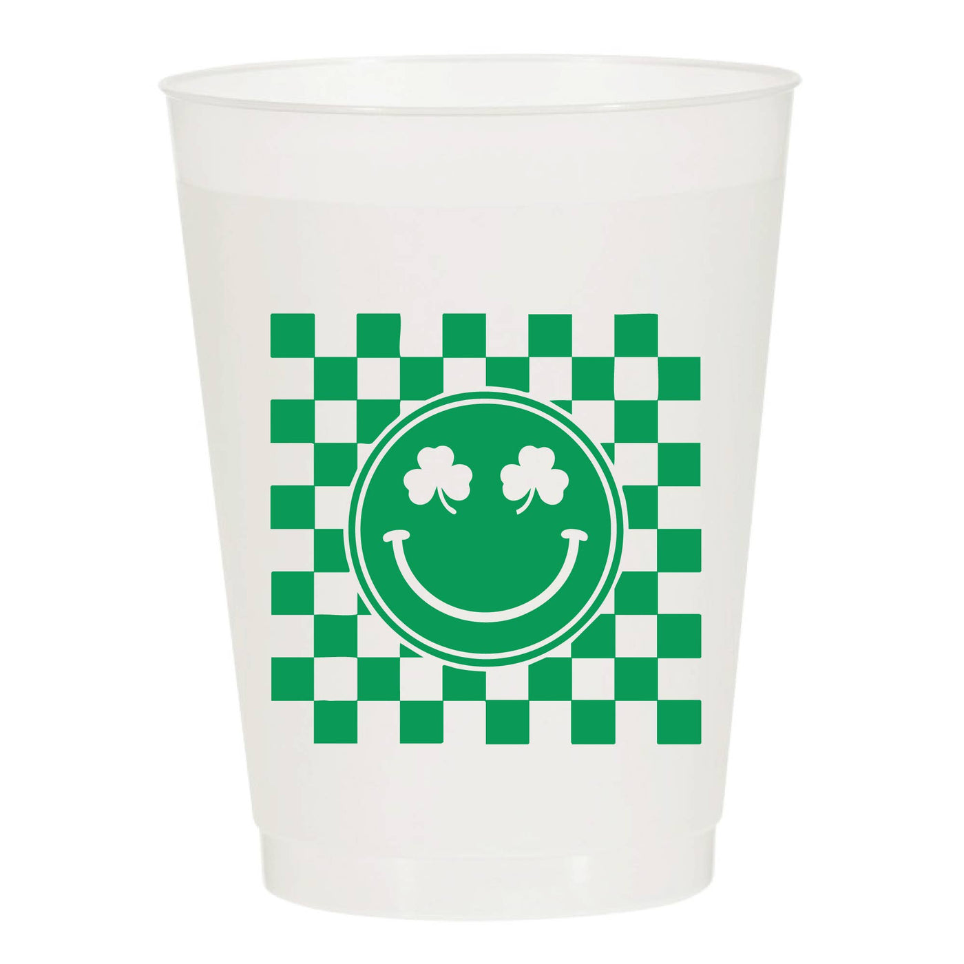 Smiley Shamrocks Frosted Cups, Pack of 6