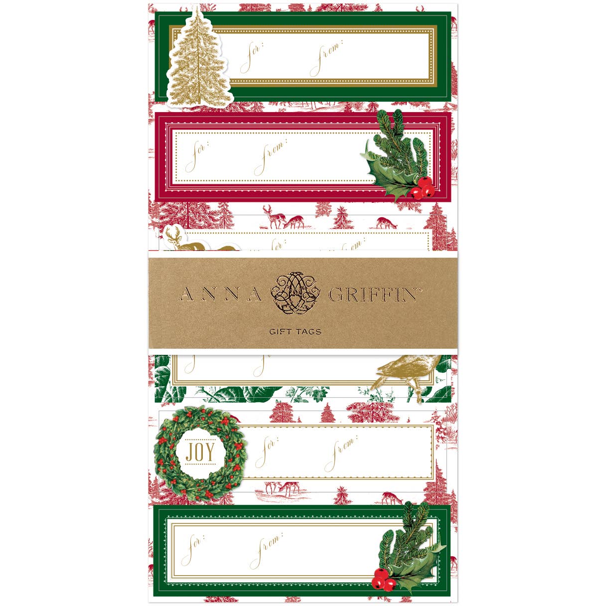 Gold Christmas Icon Labels