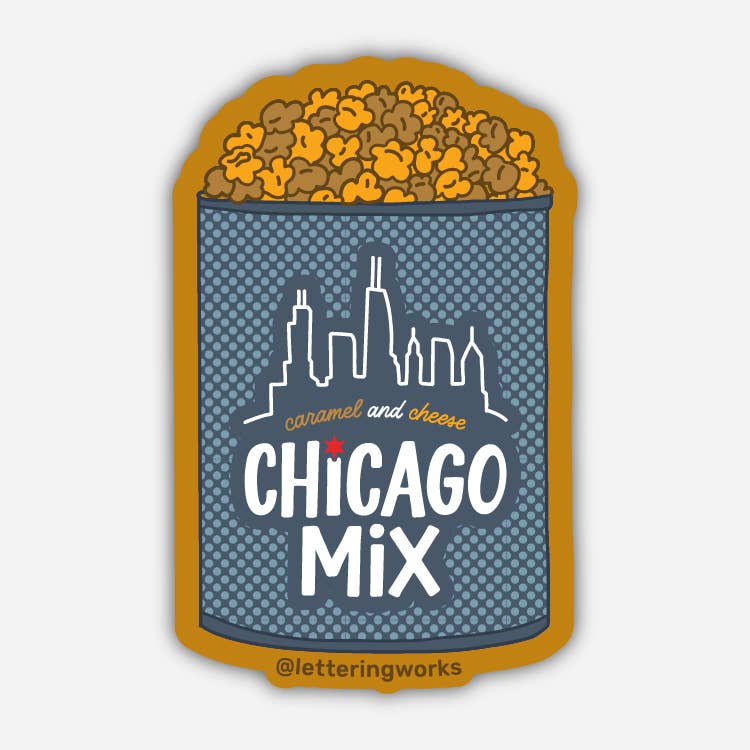 Chicago Mix Popcorn Sticker