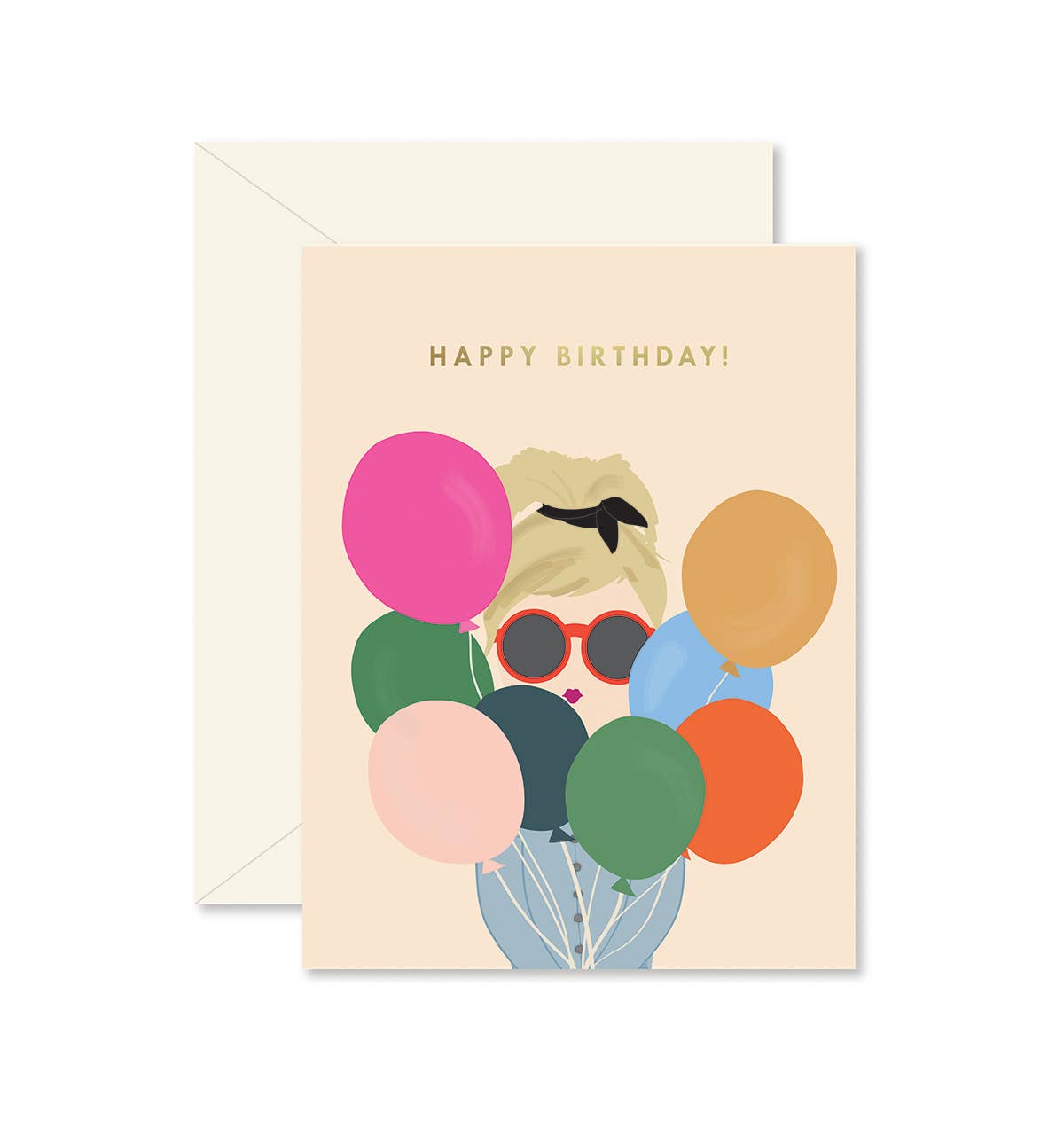 Balloon Lady Birthday Card