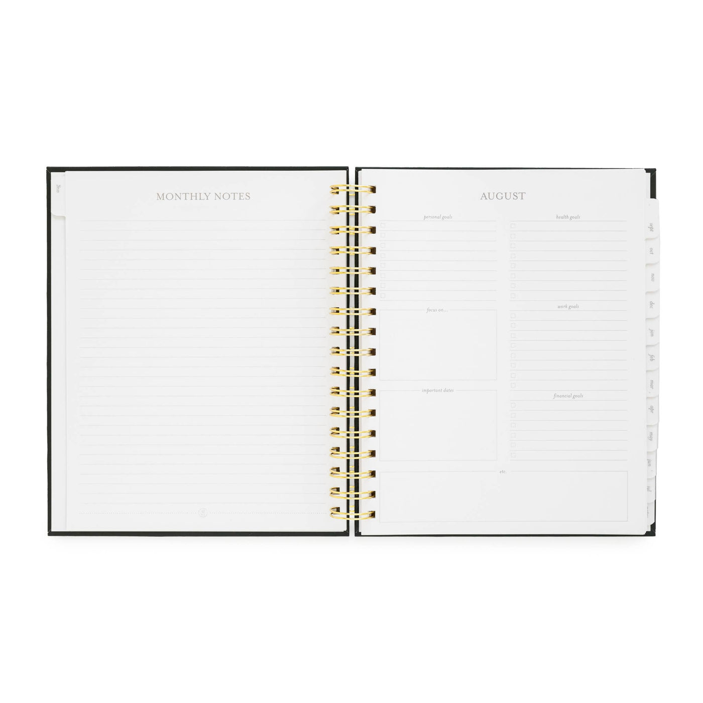 2024-2025 Black Spiral Academic Planner