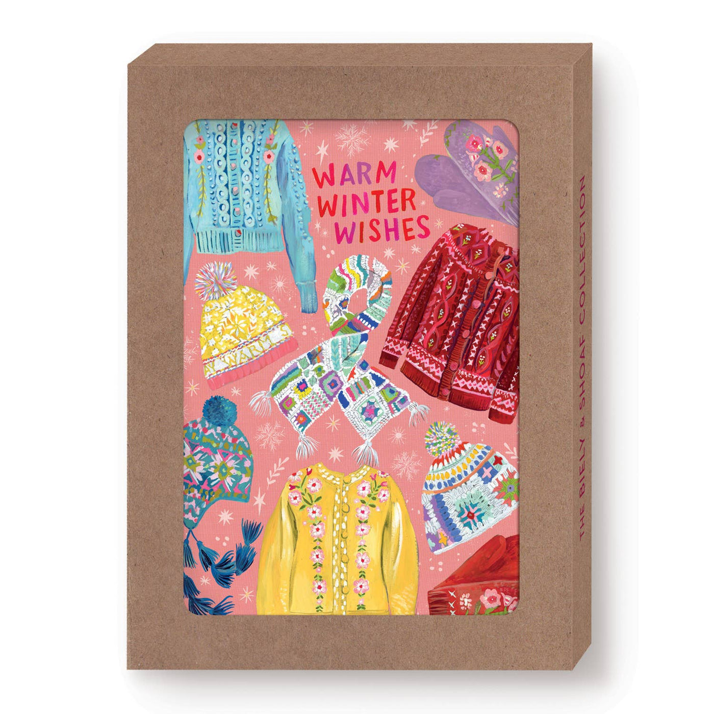 Cozy Sweaters Warm Wishes Boxed Holiday Cards - Set of 10