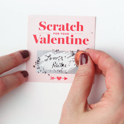 Scratch-off Valentines - Pink