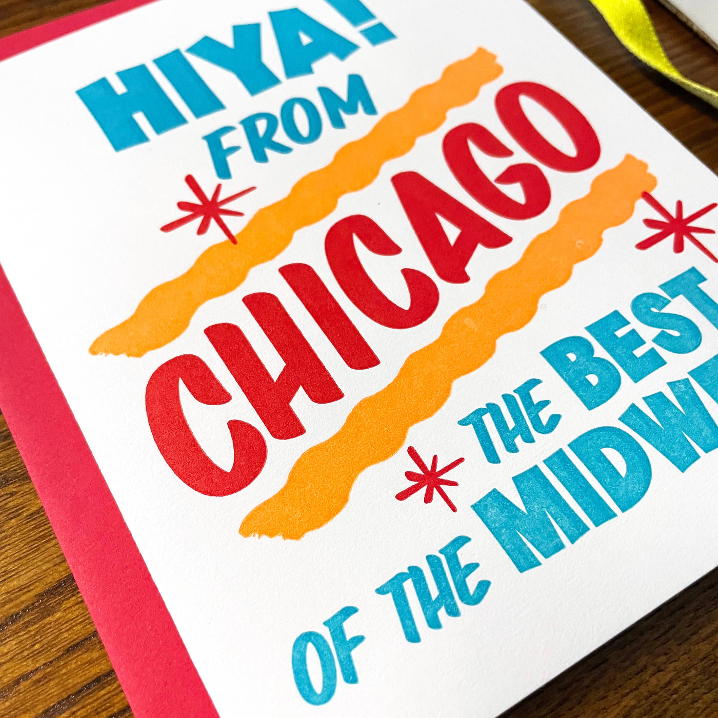 Hiya from chicago grocery sign