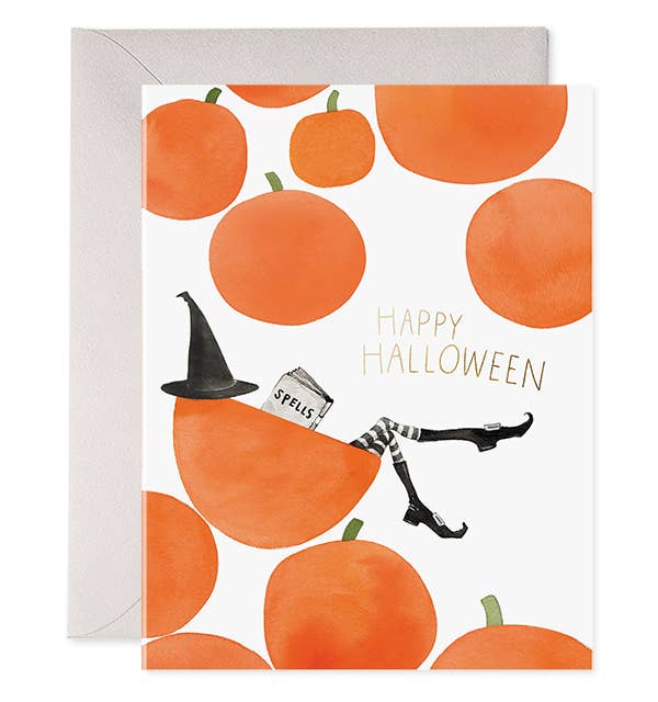 Pumpkin Witch | Halloween Greeting Card