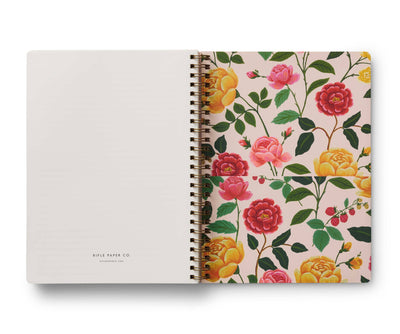 2025 Roses 12-Month Softcover Spiral Planner