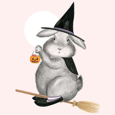 Bunny Witch Trick or Treat