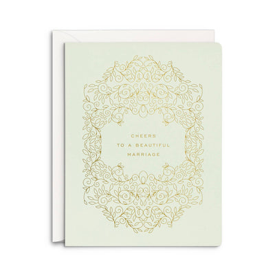 Beautiful Marriage Greeting Card: Single Card