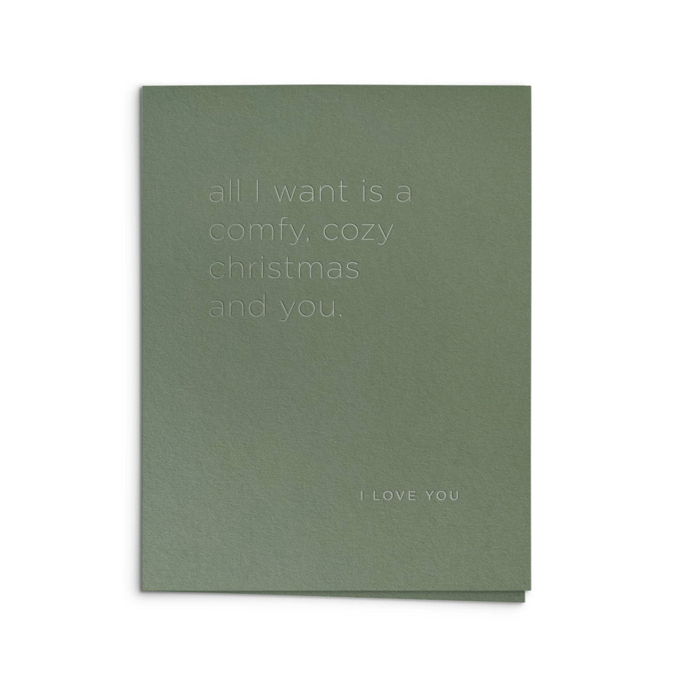 Comfy Cozy Christmas Greeting Card