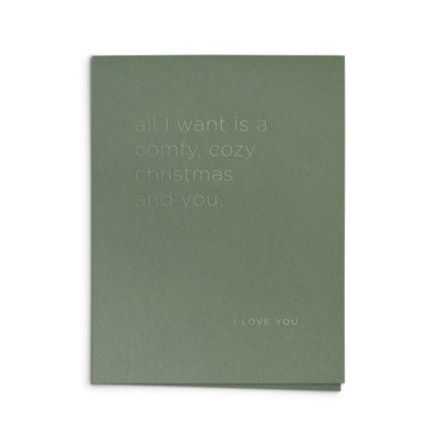 Comfy Cozy Christmas Greeting Card