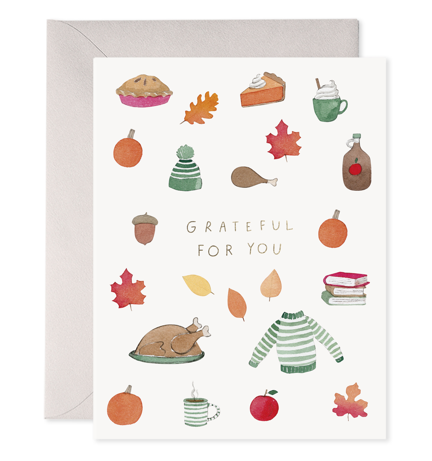 Crisp & Cozy Thanksgiving Greeting Card