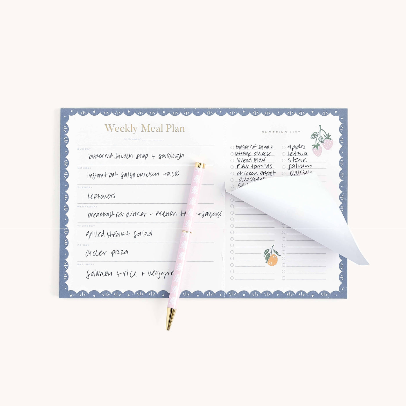 Meal Planning Notepad
