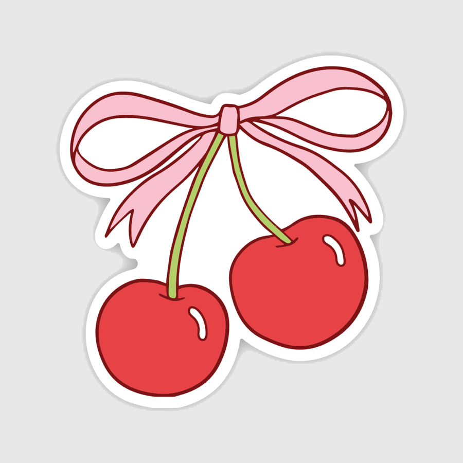 Cherry Sticker – Greenstar Paperie