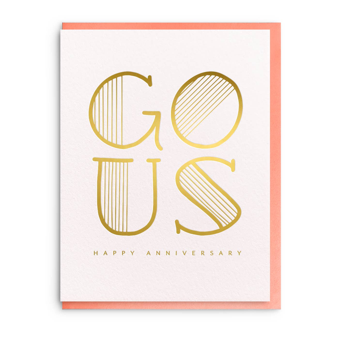 Go Us Anniversary - Foil Anniversary Card