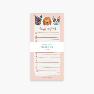 Things to Fetch Puppy Notepad