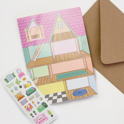 Dollhouse Sticker Scene Card