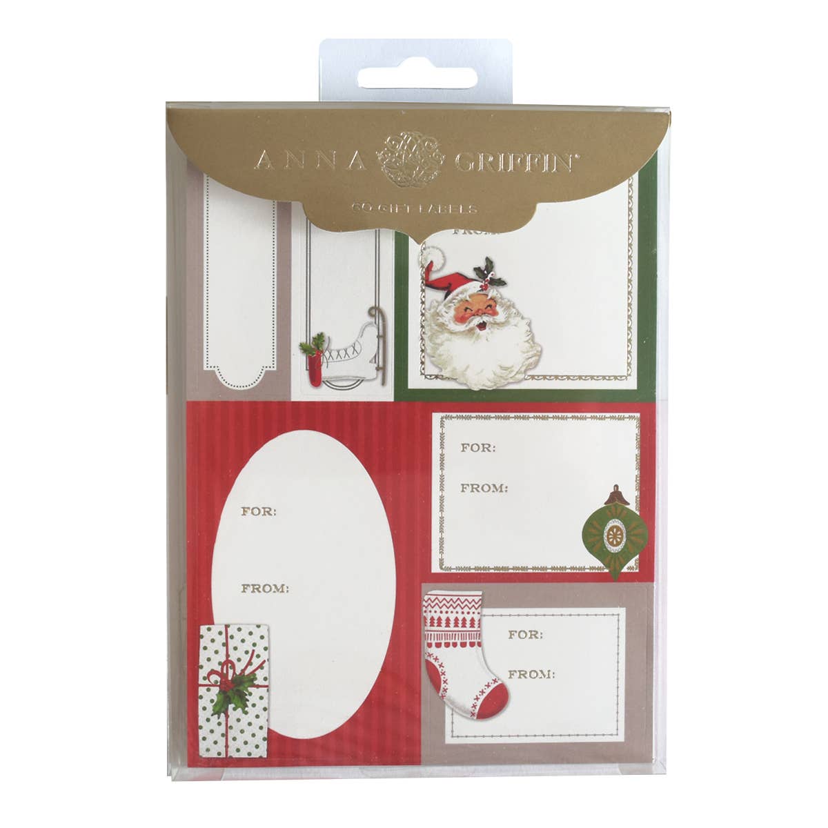 Whimsical Santa Label Sheets