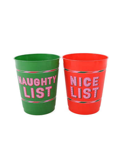 Naughty Vs. Nice Holiday Party Pong Set