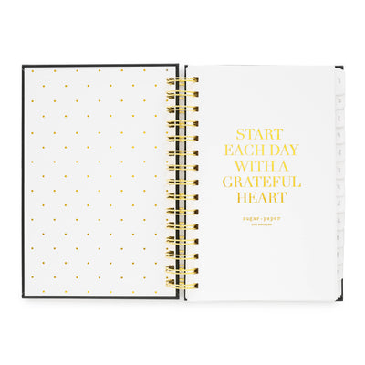 2025 Black Small Spiral Planner