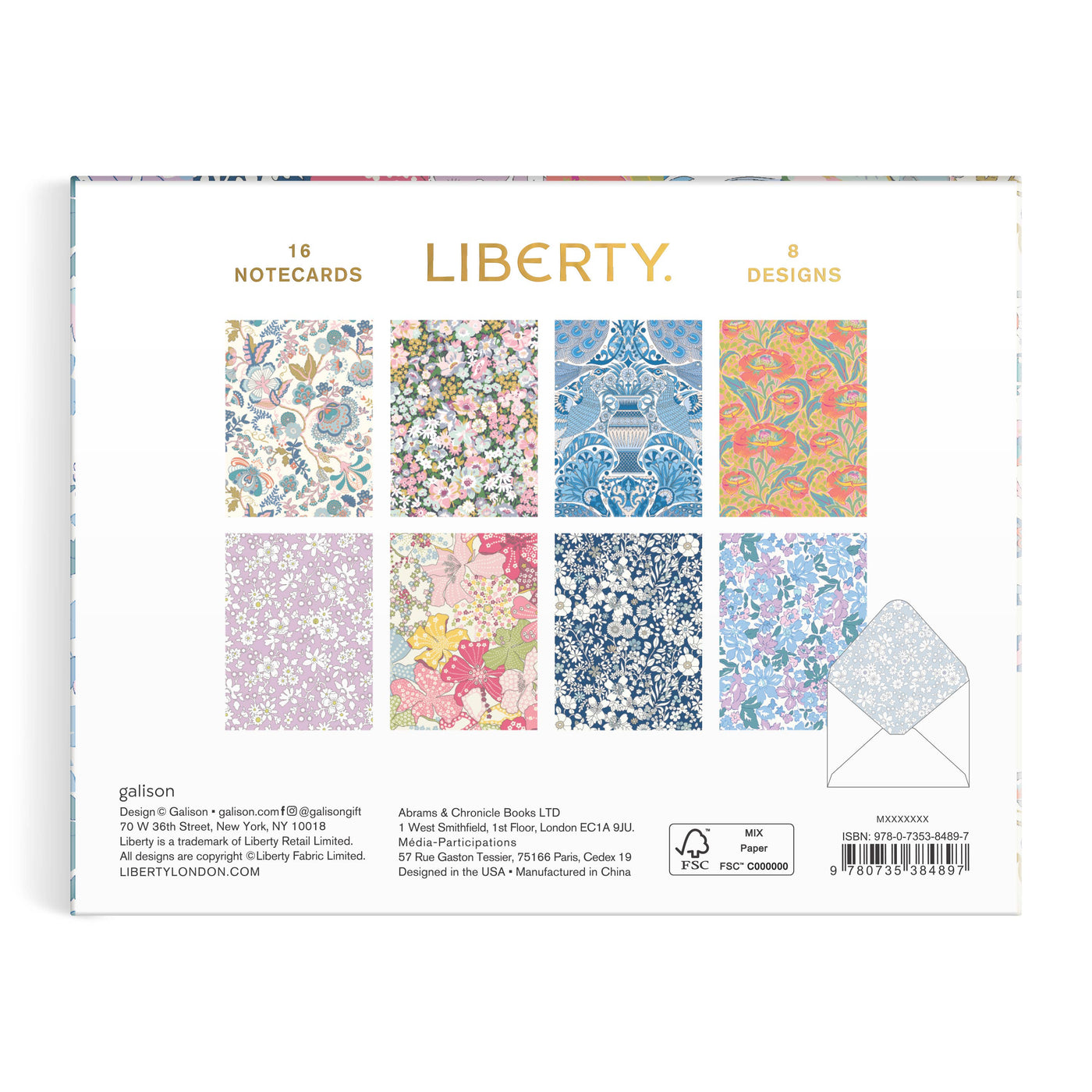 Liberty Floral Notecard Set, Volume 2