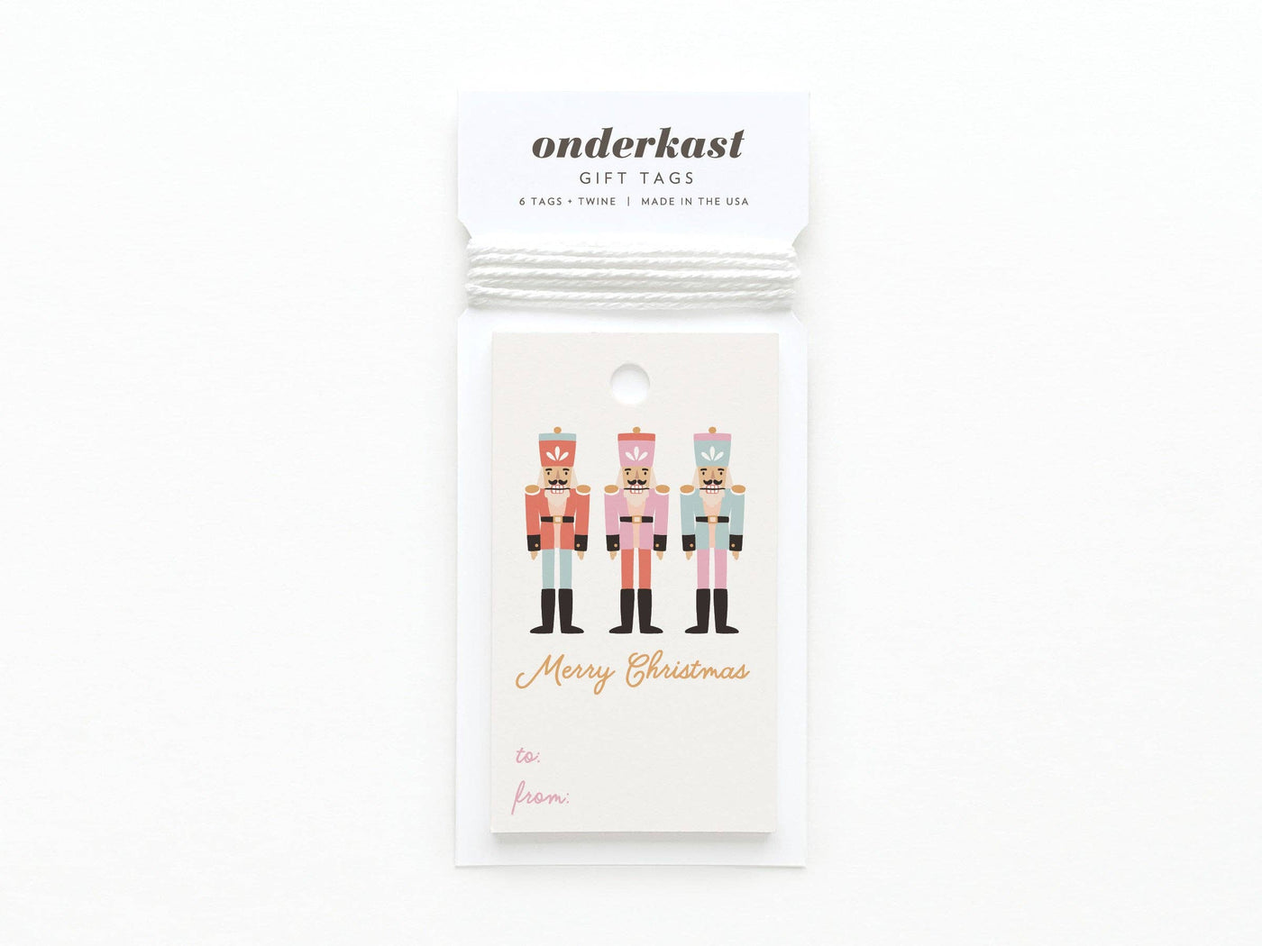 Merry Christmas Nutcracker Gift Tag