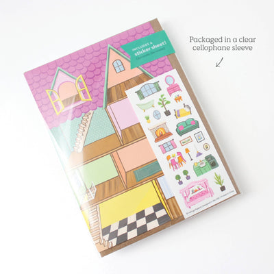 Dollhouse Sticker Scene Card