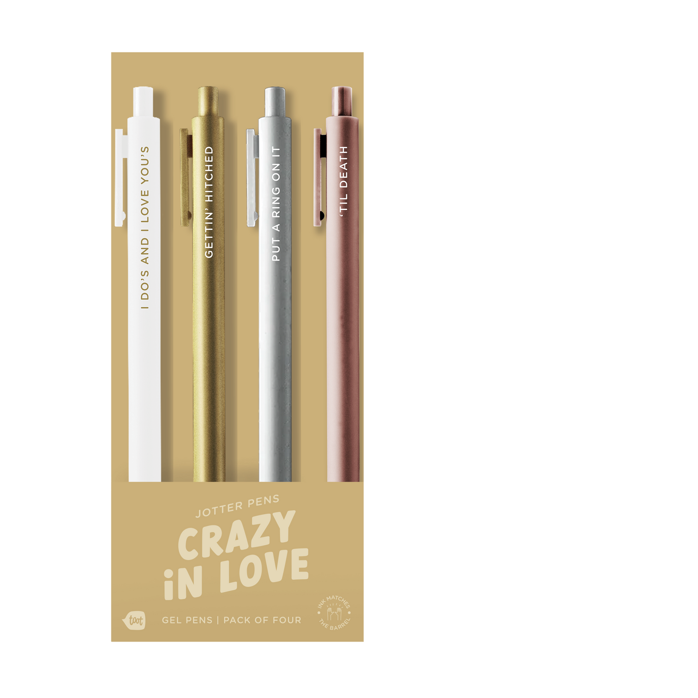 Crazy In Love Jotter Set, 4 Pack
