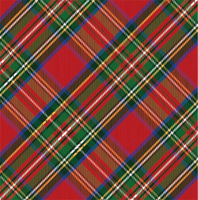 Continuous Roll Gift Wrap | Tartan Plaid