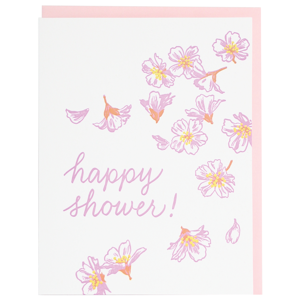 Blossoms Shower Card