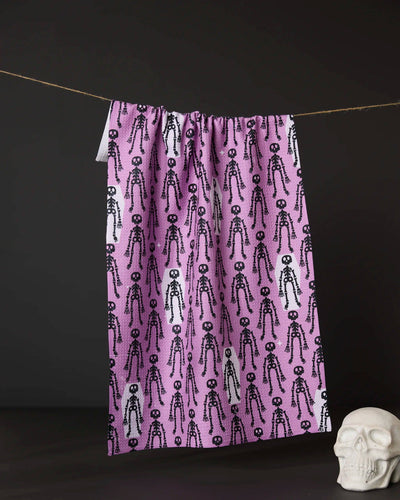 Resting Skeletons Tea Towel
