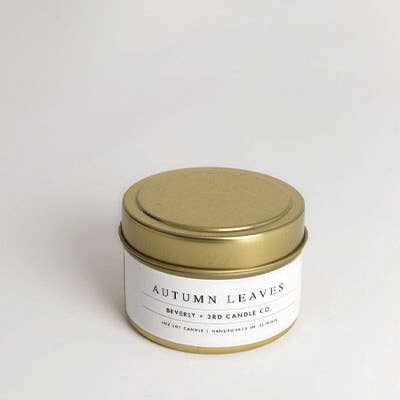 Autumn Leaves 4oz Travel Tin Soy Candle