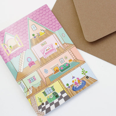 Dollhouse Sticker Scene Card
