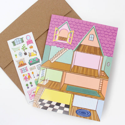 Dollhouse Sticker Scene Card