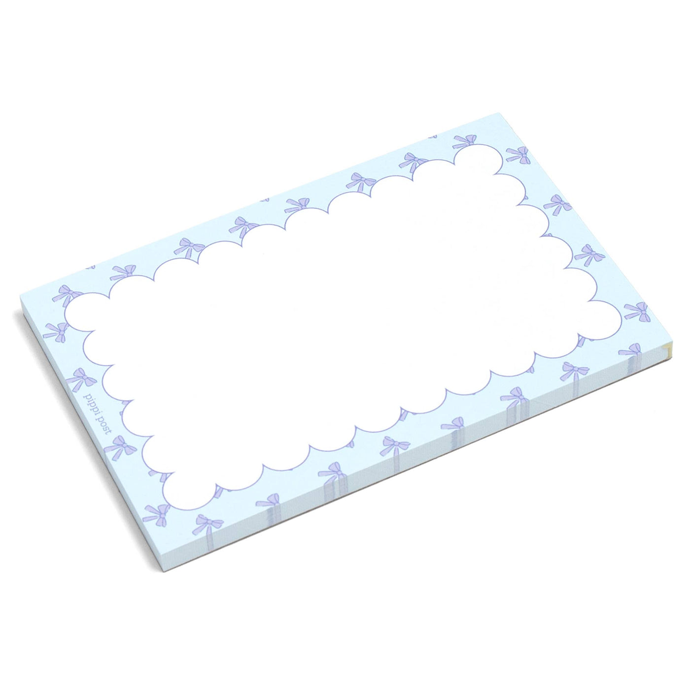 Blue Coquette Bows 4x6 Notepad