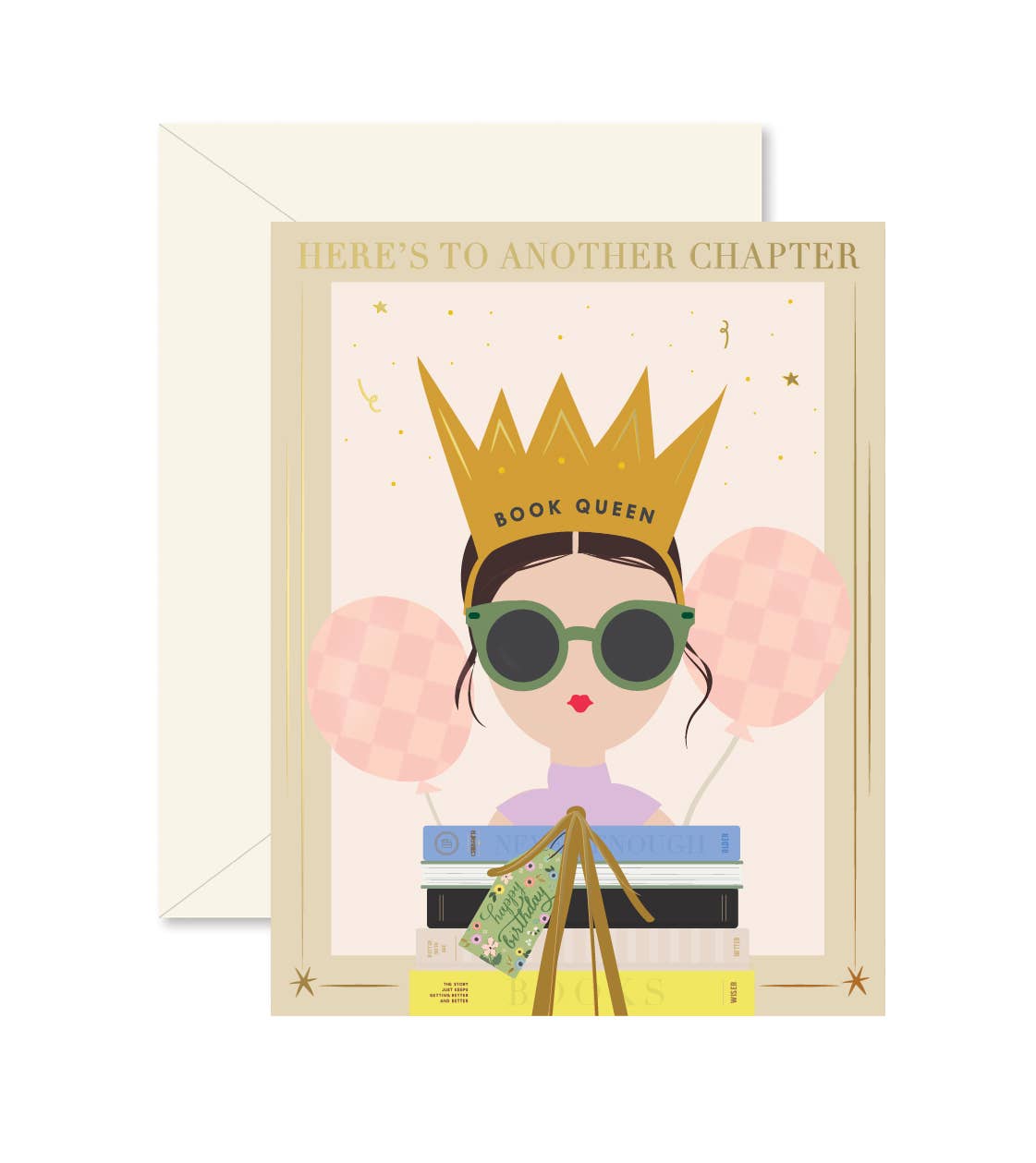 Book Queen Birthday Greeting Card