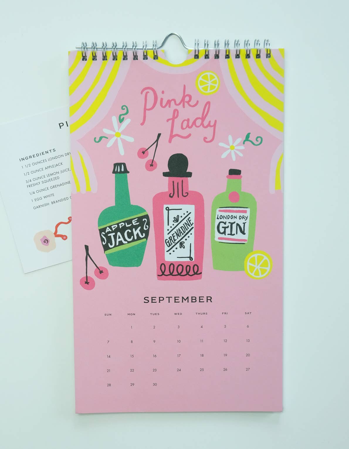 Cocktails 2025 Wall Calendar