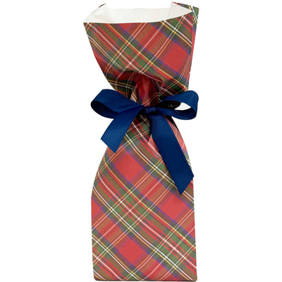 Paper Wine Bags, Tartan Plaid