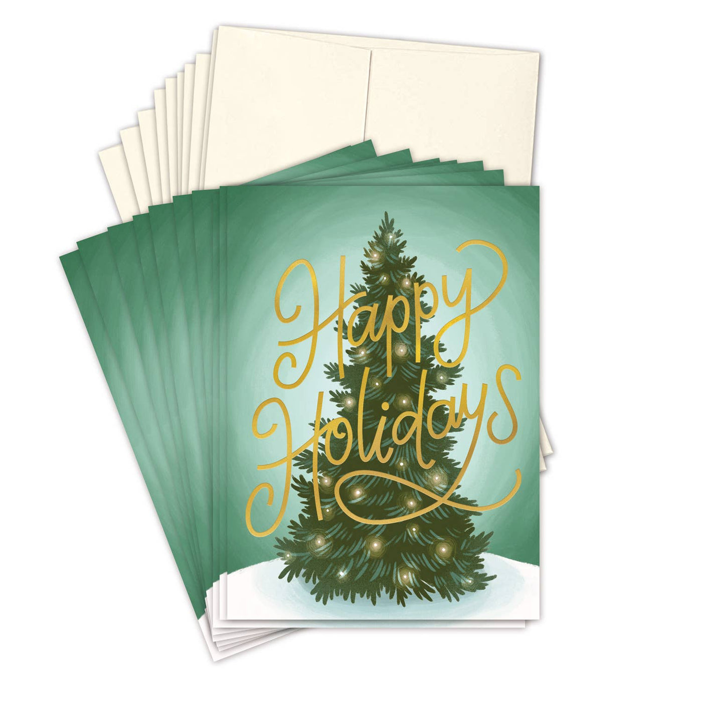 Happy Holidays Christmas Boxed Cards - Set of 10