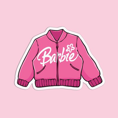 Barbie Jacket Vinyl Textured Sticker